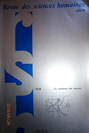 Imagen del vendedor de Revue des sciences humaines N 159. Publication trimestrielle. Le cinma en savoir. a la venta por Librairie Et Ctera (et caetera) - Sophie Rosire