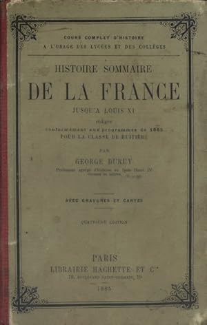 Imagen del vendedor de Histoire sommaire de la France jusqu' Louis XI. a la venta por Librairie Et Ctera (et caetera) - Sophie Rosire