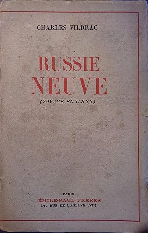 Bild des Verkufers fr Russie neuve. zum Verkauf von Librairie Et Ctera (et caetera) - Sophie Rosire