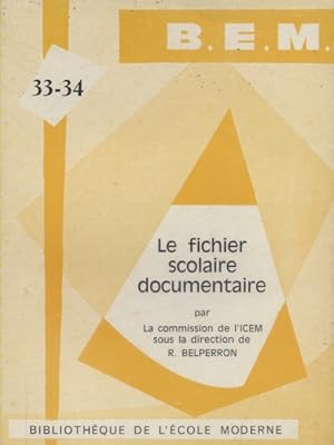 Le fichier scolaire documentaire. Vers 1960.