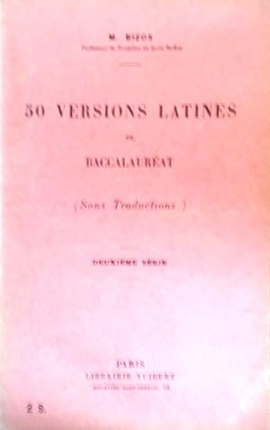 Image du vendeur pour 50 versions latines de baccalaurat. Deuxime srie. (Sans traductions). Vers 1950. mis en vente par Librairie Et Ctera (et caetera) - Sophie Rosire