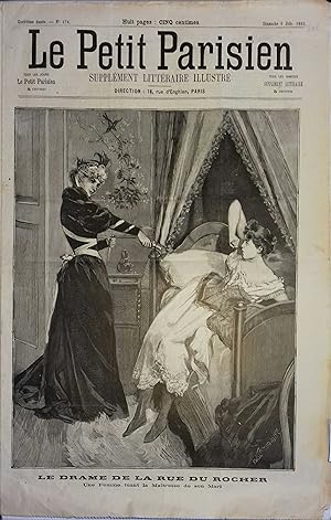 Le Petit Parisien - Supplément littéraire illustré N° 174 : Drame (passionnel) de la rue du Roche...