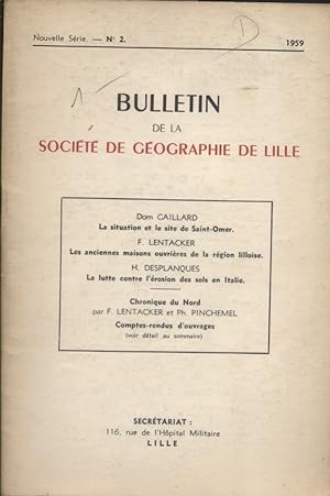 Seller image for Bulletin de la Socit de gographie de Lille. 1959-2. Saint Omer - Lille - Italie for sale by Librairie Et Ctera (et caetera) - Sophie Rosire