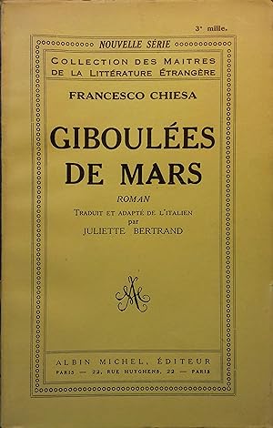 Imagen del vendedor de Giboules de mars. a la venta por Librairie Et Ctera (et caetera) - Sophie Rosire