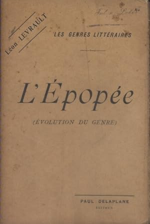 Image du vendeur pour L'pope. (Evolution du genre). Vers 1900. mis en vente par Librairie Et Ctera (et caetera) - Sophie Rosire