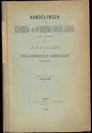 Le SHER GHEERAERT SDIEVELS STEEN, à GAND - ANNALES du Cercle Historique et Archéologique de GAND ...