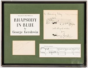 SIGNED QUOTATION FROM RHAPSODY IN BLUE