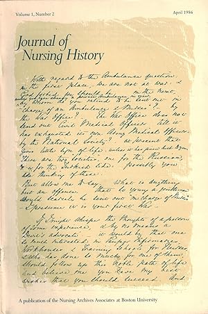 Immagine del venditore per Journal of Nursing History - Volume 1, No. 2, April 1986 venduto da UHR Books