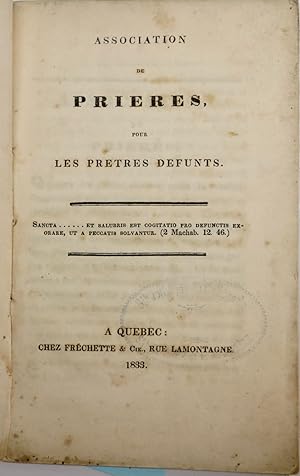 Association des prières, pour les prêtres défunts