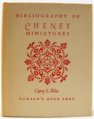 Bibliography of Cheney Miniatures