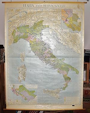 Italia Ante Bellum Sociale (Large Pull Down Map)