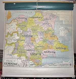 Seller image for France : Provinces en 1789 (Large Pull Down Map) for sale by Sequitur Books