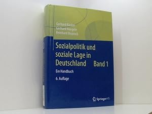 Image du vendeur pour Sozialpolitik und soziale Lage in Deutschland: Ein Handbuch Band 1 mis en vente par Book Broker