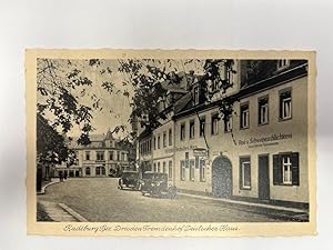 Postkarte Radeburg Bez. Dresden Fremdenhof Deutsches Haus Albertstraße