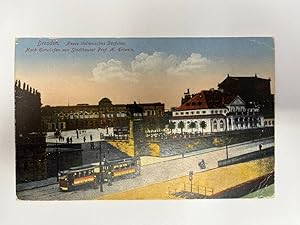 Postkarte Dresden neues italienisches Dörfchen nach Entwürfen von Stadtbaurat Prof. H. Erlwein