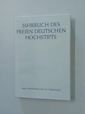 Bild des Verkufers fr Jahrbuch des Freien Deutschen Hochstifts zum Verkauf von Antiquariat Buchhandel Daniel Viertel