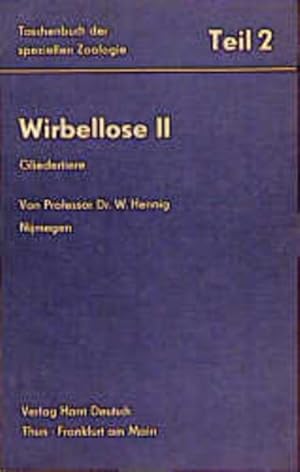 Seller image for Taschenbuch der speziellen Zoologie, Tl.2, Wirbellose 2. Gliedertiere for sale by Antiquariat Buchhandel Daniel Viertel