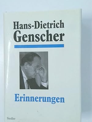 Bild des Verkufers fr Erinnerungen Hans-Dietrich Genscher zum Verkauf von Antiquariat Buchhandel Daniel Viertel