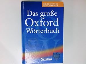 Bild des Verkufers fr Das groe Oxford-Wrterbuch fr Schule und Beruf : englisch-deutsch, deutsch-englisch zum Verkauf von Antiquariat Buchhandel Daniel Viertel