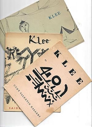 Immagine del venditore per Paul Klee [3 catalogues] venduto da Robin Bledsoe, Bookseller (ABAA)