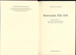 Bild des Verkufers fr Briefwechsel 1926 - 1939 zum Verkauf von avelibro OHG