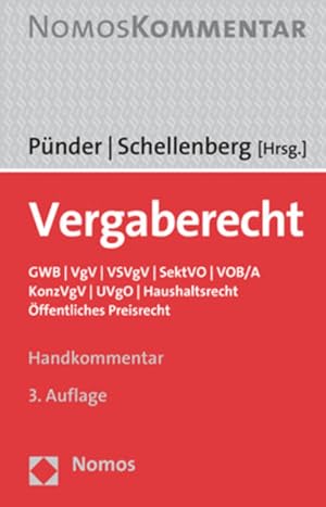 Seller image for Vergaberecht: GWB | VgV | VSVgV | SektVO | VOB/A | KonzVgV | UVgO | Haushaltsrecht | ffentliches Preisrecht for sale by Studibuch