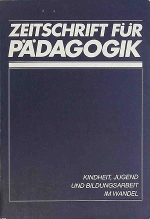 Bild des Verkufers fr Kindheit, Jugend und Bildungsarbeit im Wandel. Ergebnisse der Transformationsforschung. Zeitschrift fr Pdagogik 37.Beiheft zum Verkauf von books4less (Versandantiquariat Petra Gros GmbH & Co. KG)