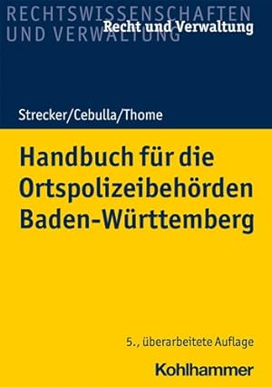Seller image for Handbuch Fur Ordnungsamter Und Ortspolizeibehorden Baden-wurttemberg -Language: German for sale by GreatBookPrices