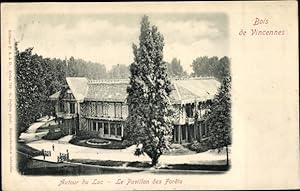Bild des Verkufers fr Ansichtskarte / Postkarte Paris XII Bois de Vincennes, Rund um den See, Waldpavillon zum Verkauf von akpool GmbH