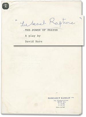 Bild des Verkufers fr The Secret Rapture [The Power of Prayer] (Original script for the 1988 British play) zum Verkauf von Royal Books, Inc., ABAA
