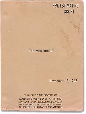 Bild des Verkufers fr The Wild Bunch (Original screenplay for the 1969 film) zum Verkauf von Royal Books, Inc., ABAA