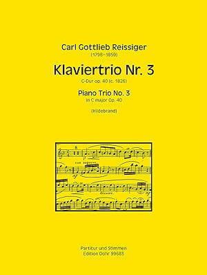 Bild des Verkufers fr Klaviertrio Nr. 3 C-Dur op. 40 (ca. 1826) zum Verkauf von Verlag Christoph Dohr