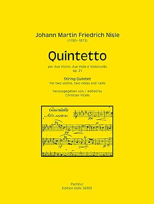 Bild des Verkufers fr Quintetto fr zwei Violinen, zwei Violen und Violoncello f-Moll op. 21 zum Verkauf von Verlag Christoph Dohr