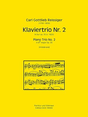 Bild des Verkufers fr Klaviertrio Nr. 2 B-Dur op. 33 (ca. 1825) zum Verkauf von Verlag Christoph Dohr