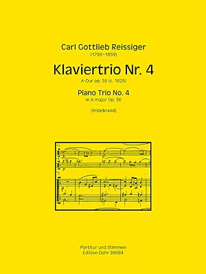 Bild des Verkufers fr Klaviertrio Nr. 4 A-Dur op. 56 (ca. 1829) zum Verkauf von Verlag Christoph Dohr