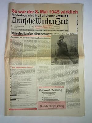 Bild des Verkufers fr Nr. 18 / 38. Jahrgang, 28. April 1995 zum Verkauf von Celler Versandantiquariat