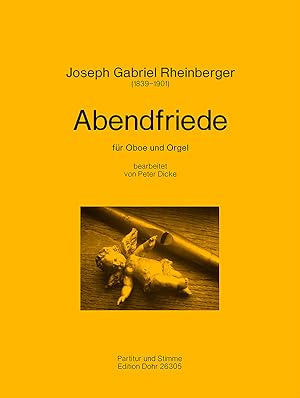 Bild des Verkufers fr Abendfriede op. 156, Nr. 10 (fr Oboe und Orgel) zum Verkauf von Verlag Christoph Dohr