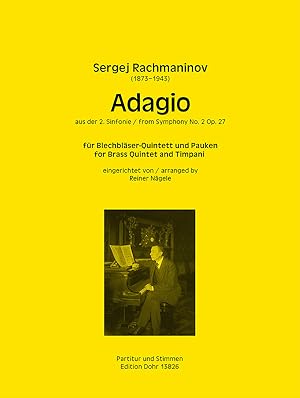 Seller image for Adagio aus der Sinfonie Nr. 2 op. 27 (fr Blechblser-Quintett und Pauken) for sale by Verlag Christoph Dohr