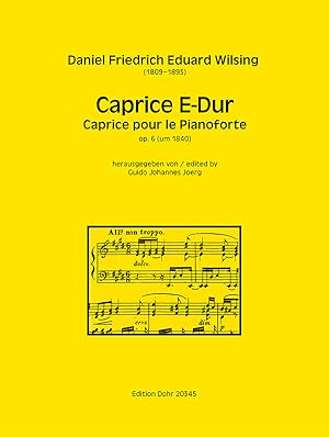 Bild des Verkufers fr Caprice fr Pianoforte E-Dur op. 6 (um 1840) zum Verkauf von Verlag Christoph Dohr