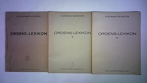 Ordens-Lexikon. 3 Bände