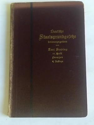 Bild des Verkufers fr Verfassungs-Urkunde fr den Preuischen Staat. Vom 31. Januar 1850. Nebst ihren abnderungen. Samt drei Anlagen zum Verkauf von Celler Versandantiquariat