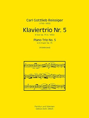 Bild des Verkufers fr Klaviertrio Nr. 5 D-Dur op. 75 (ca. 1832) zum Verkauf von Verlag Christoph Dohr
