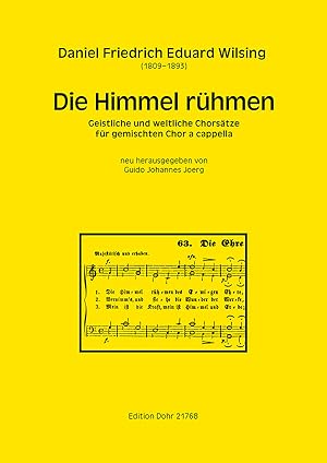 Bild des Verkufers fr Die Himmel rhmen -Geistliche und weltliche Chorstze fr gemischten Chor a cappella- zum Verkauf von Verlag Christoph Dohr