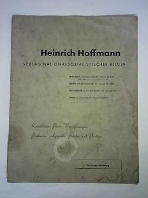 Sortimentskatalog (ca. 1937/1938). Kunstblätter, Photo-Vergrößerungen, Postkarten, Aquarelle, Büc...