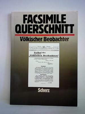 Imagen del vendedor de Facsimile Querschnitt durch den Vlkischen Beobachter a la venta por Celler Versandantiquariat