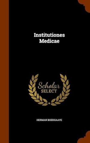 Bild des Verkufers fr Institutiones Medicae zum Verkauf von moluna