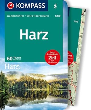 Bild des Verkufers fr KOMPASS Wanderfhrer Harz, 60 Touren: mit Extra-Tourenkarte Mastab 1:50.000, GPX-Daten zum Download zum Verkauf von Express-Buchversand