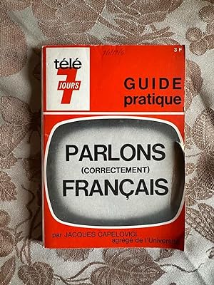 Seller image for Parlons franais for sale by Dmons et Merveilles