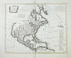 Image du vendeur pour Carte de l'Amerique Septentrionale" - North America Amerika Amerique mis en vente par Antiquariat Steffen Vlkel GmbH