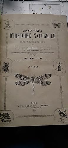 annelés encyclopédie d'histoire naturelle ou traité complet de cette science